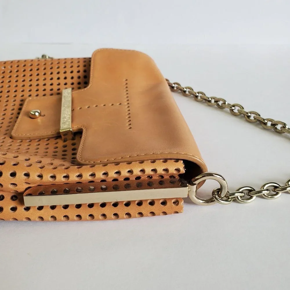 Ann Taylor Leather and Metal Cross Body Purse - Picture 8 of 10